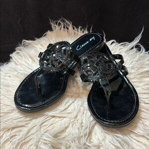 Circus by Sam Edelman Glossy Black Sandals